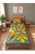 Hand Painted Rayon Bedsheet Set Single Size
